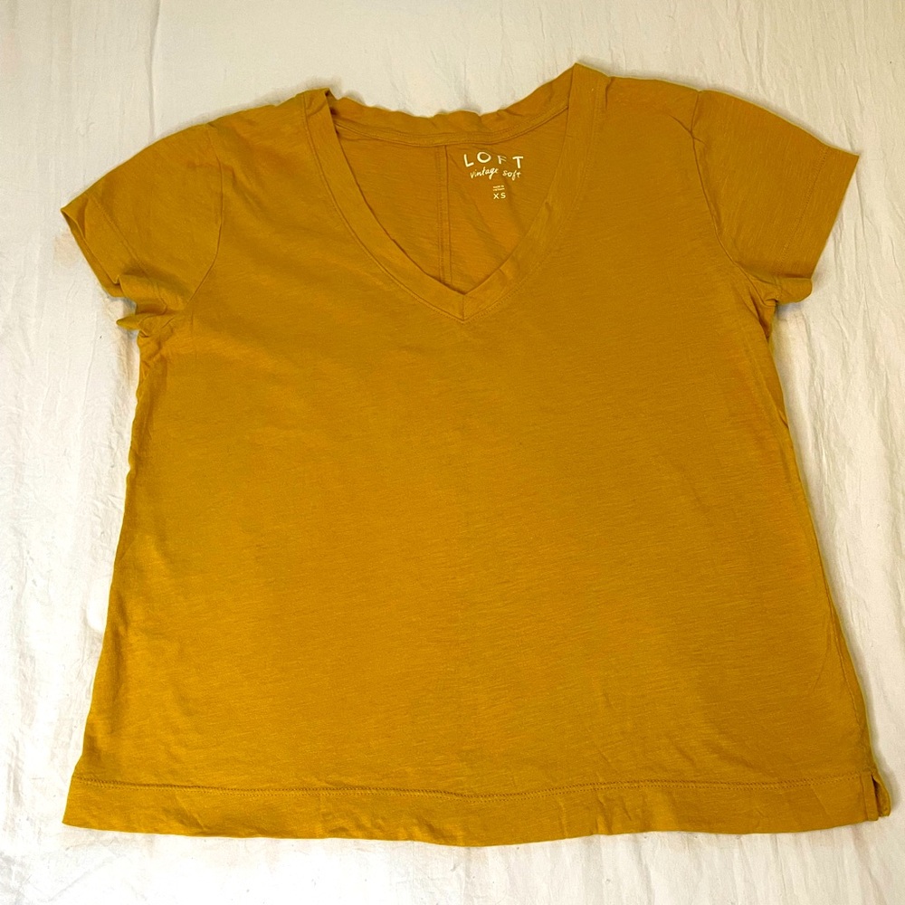 Mustard Yellow Cropped Tee